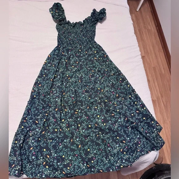 Hill House Ellie Nap Dress in Midnight Garden - Picture 2 of 3